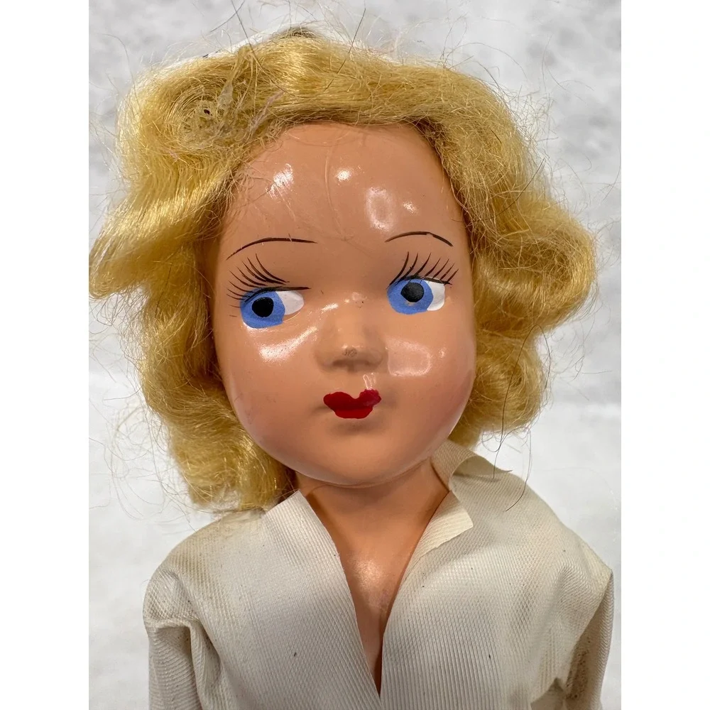 Vintage Miss Curity Nurse Doll Bauer & Black Hard Plastic Advertising 8 Inch
